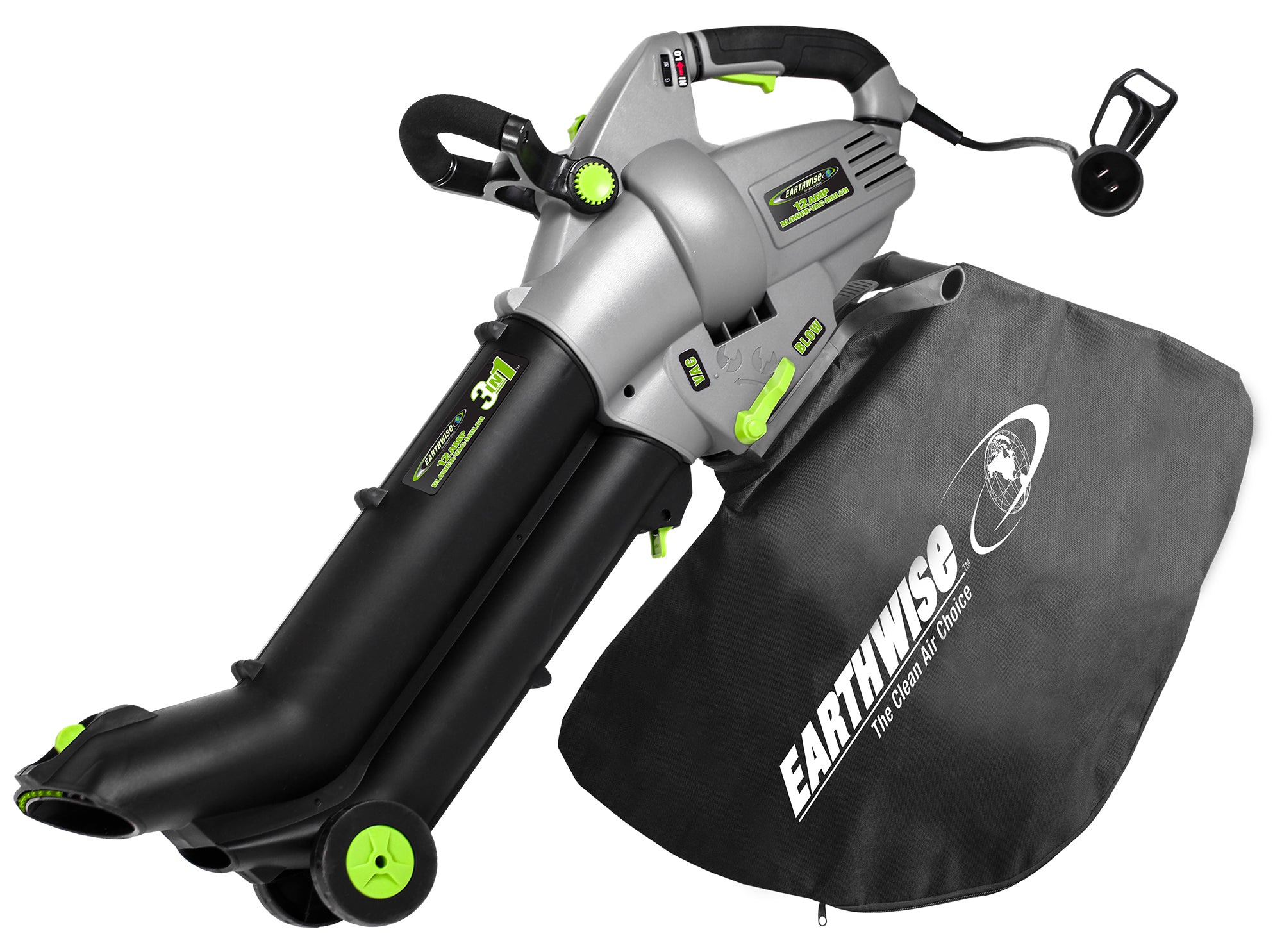 American Lawn Mower Co. EST. 1895, Earthwise Power Tools by ALM 12-Amp 120V Corded 3 in 1 Blower