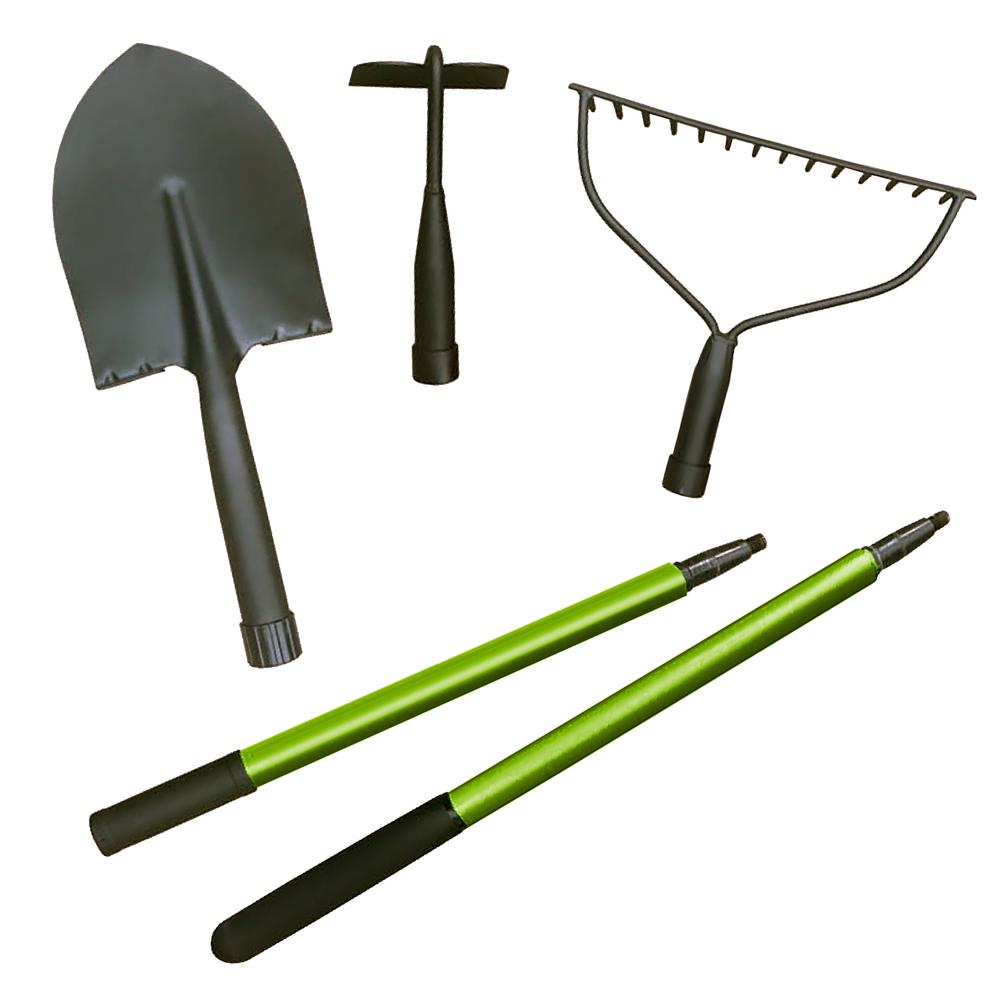 American Lawn Mower Co. EST. 1895, Earthwise Power Tools by ALM 3-In-1 Carbon Steel Multi-Function Garden Tool Set in Green