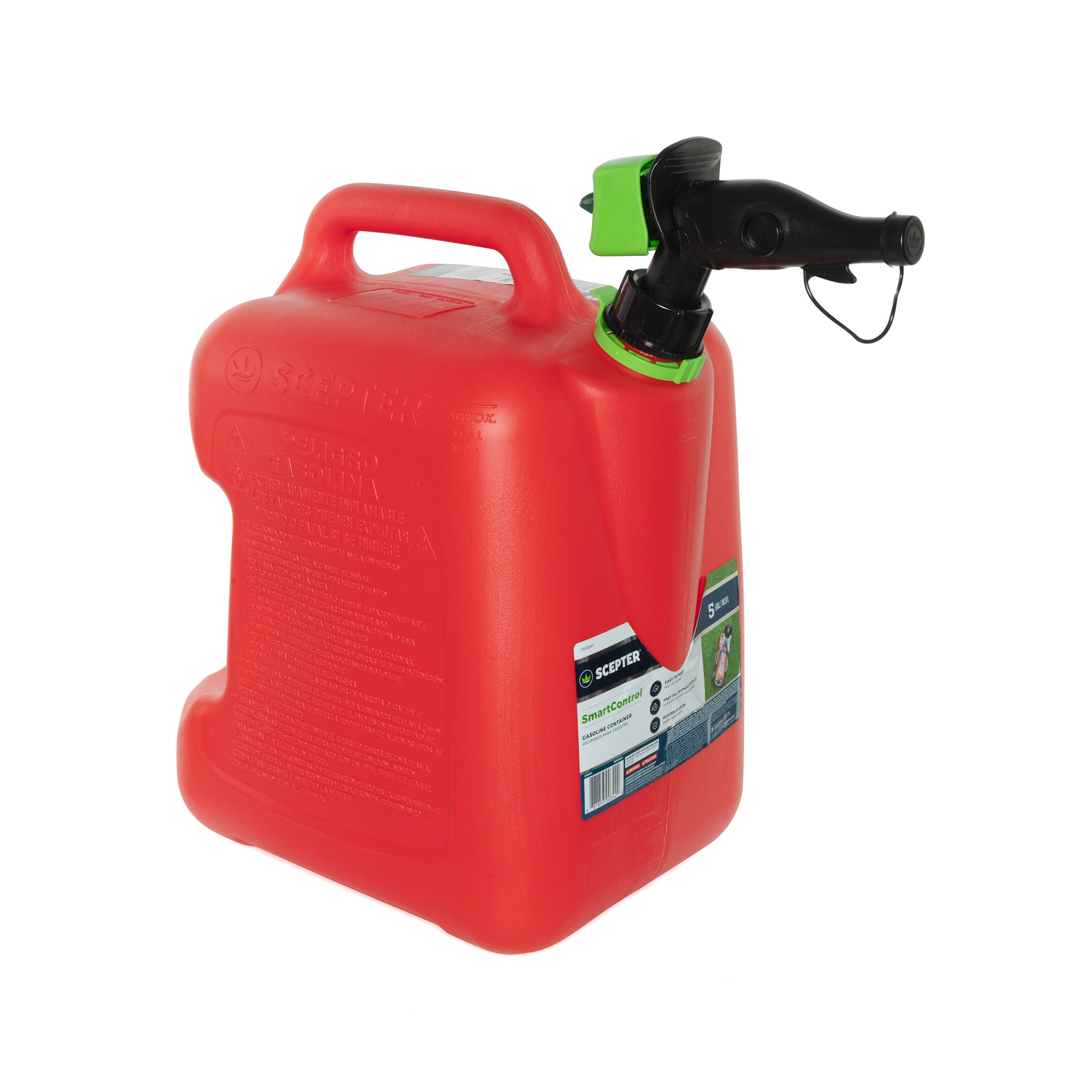 Scepter, Scepter FSCG552 Scepter SmartControl™ Gas Can with Funnel, 5 Gallon