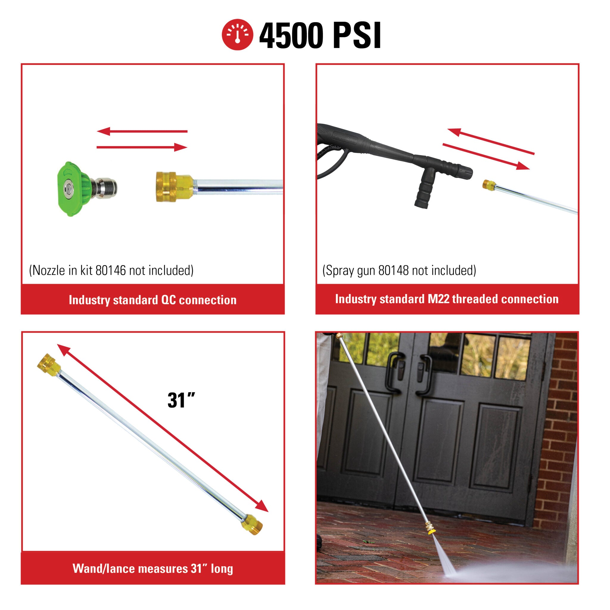 Simpson, Simpson 80479 31 Extension Lance with M22 x