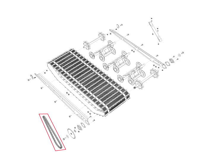 Snowdog, Snowdog 0000-0001-6509 CHAIN (60 LINKS, WITHOUT LOCK)