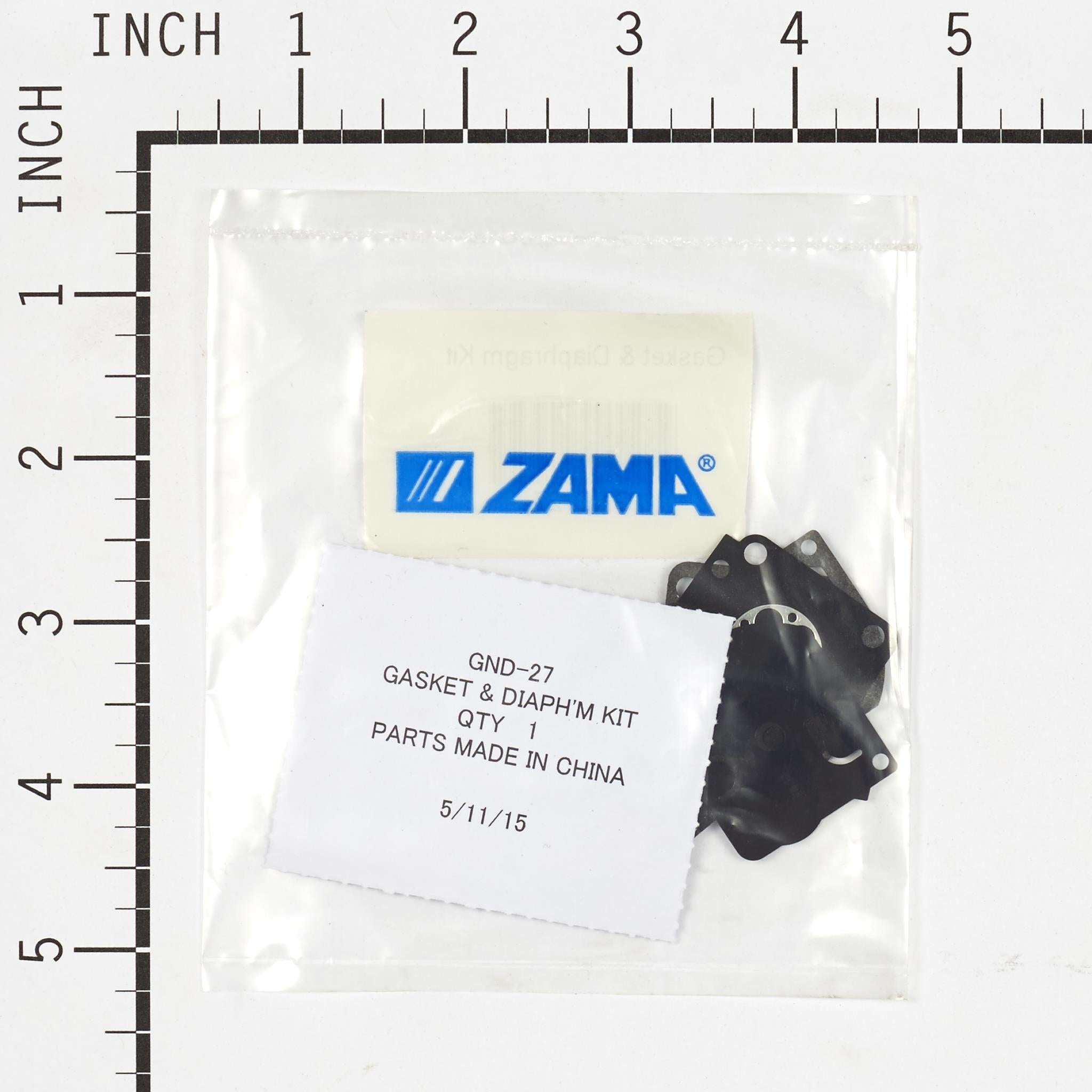 The Zama Group, Zama GND-27 GASKET & DIAPHRAGM KIT