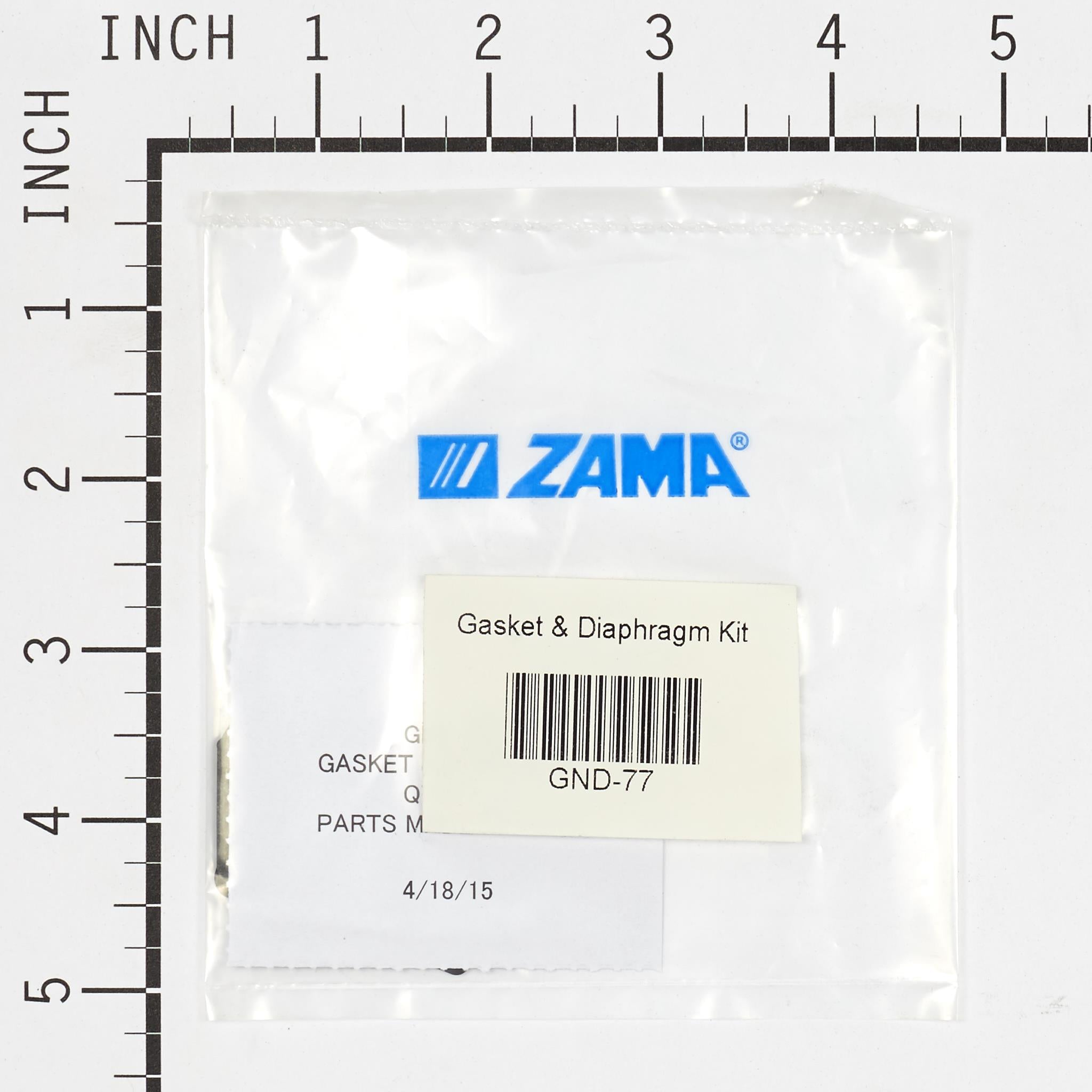 The Zama Group, Zama GND-77 GASKET & DIAPHRAGM KIT