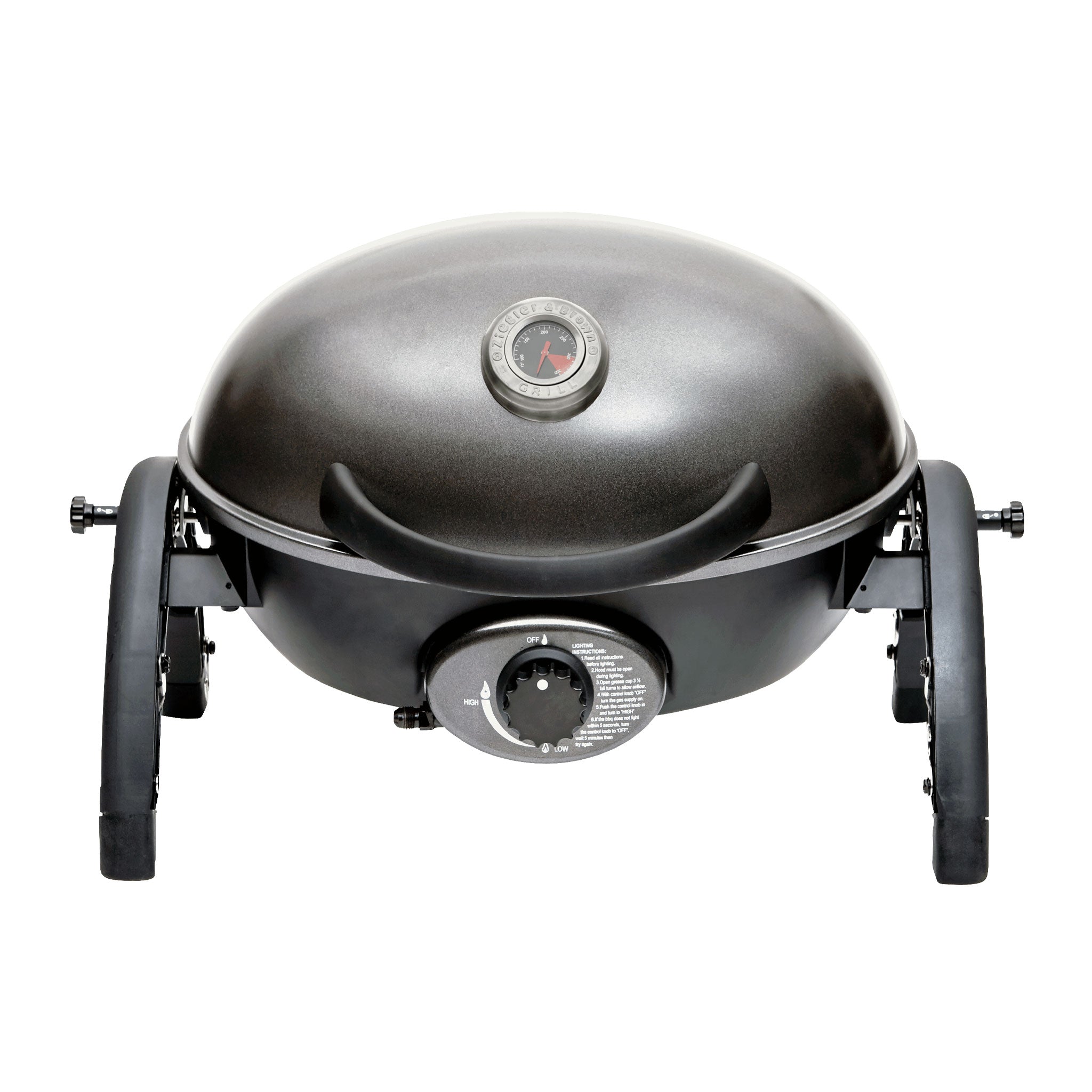 Ziggy Grills, Ziggy Grills USZG1GK Ziggy 1 Burner Grill - Gunmetal